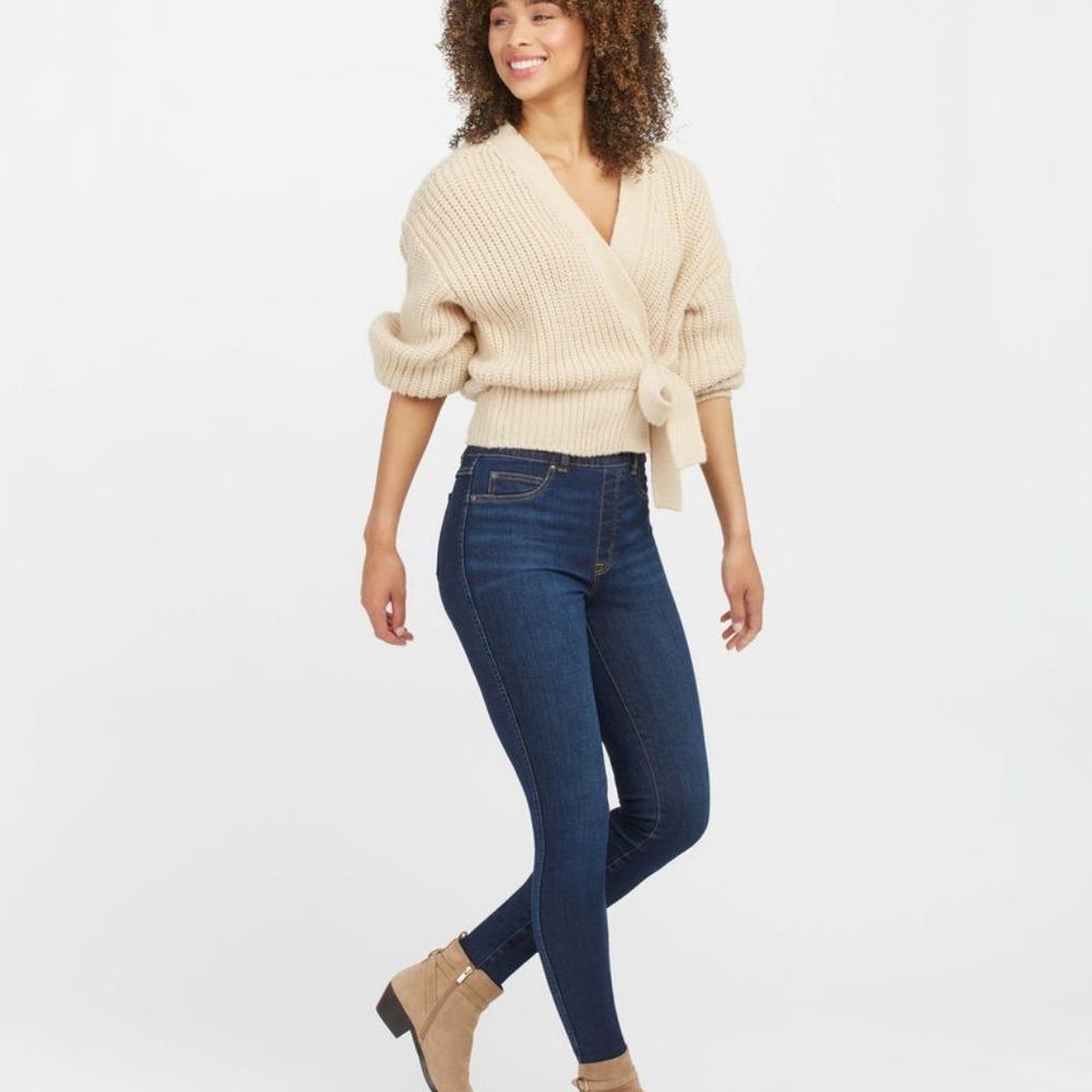 Spanx - Ankle Skinny Jeans, Midnight Shade - 2X